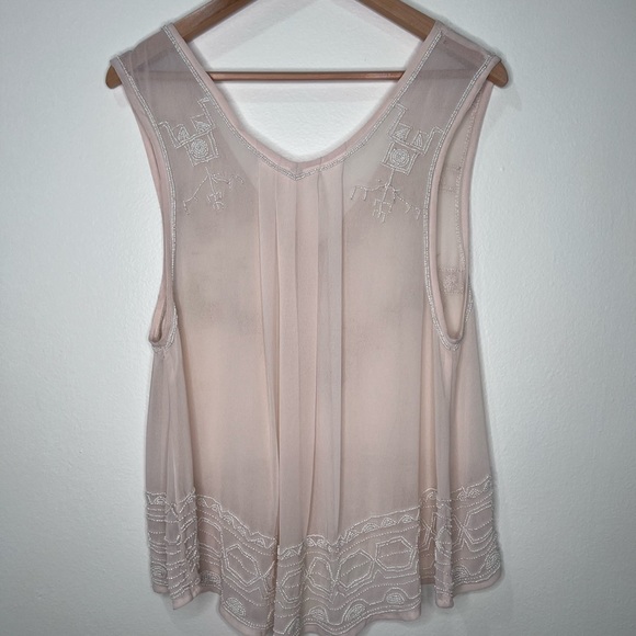 Elegant Pink Sleeveless Top - Picture 10 of 13